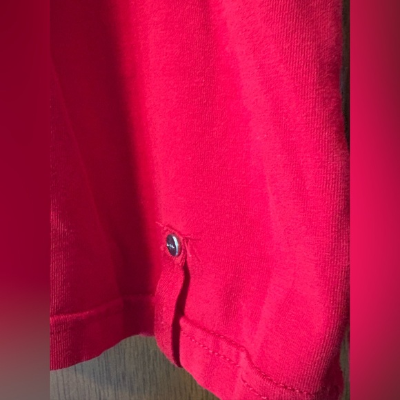 LRL Ralph Lauren Active Long Sleeve Cotton Jersey Top Tee Red Size M Aztec Logo - Picture 2 of 7